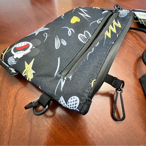 NEW Adidas x Disney Mickey Crossbody Zip Purse Bag Limited Edition Black 9x6”x1” - Picture 14 of 17